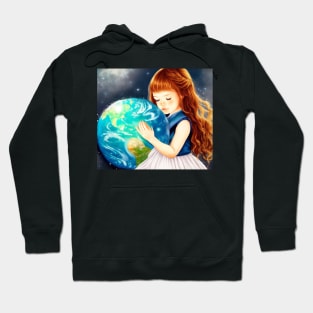 Save the earth girl Hoodie